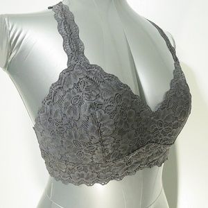 Gray Lace Bralette